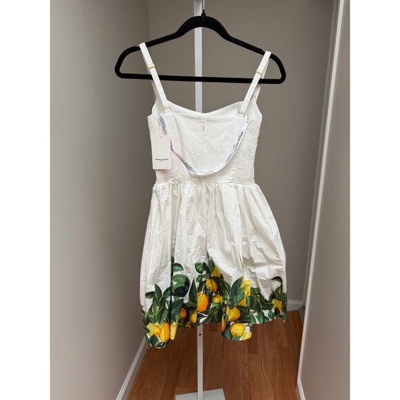 NEW NWT Amanda Uprichard Napoli Dress Lemon Citrus Size XS - Picture 5 of 7
